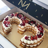 Number ou letter cake FRUITS ROUGES 8/10 parts